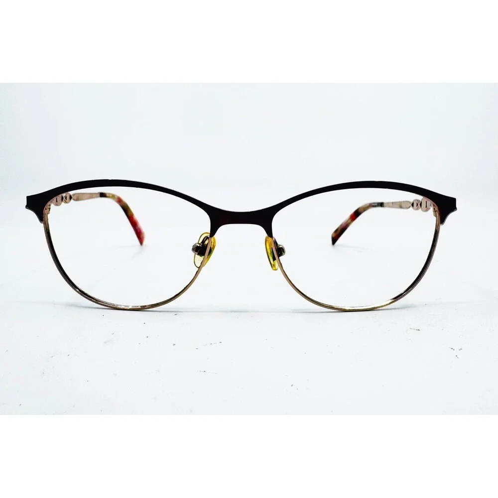 Bulova Eyeglasses Womens Wine Kimmswick Cat Eye Frames 52-17-135